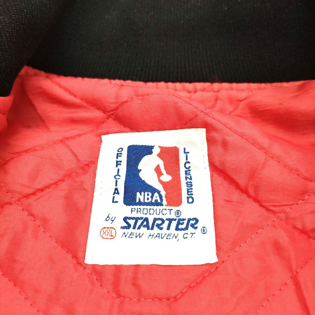 【希少XXL】80s USA製 スターターNBA ブルズ スタジャン