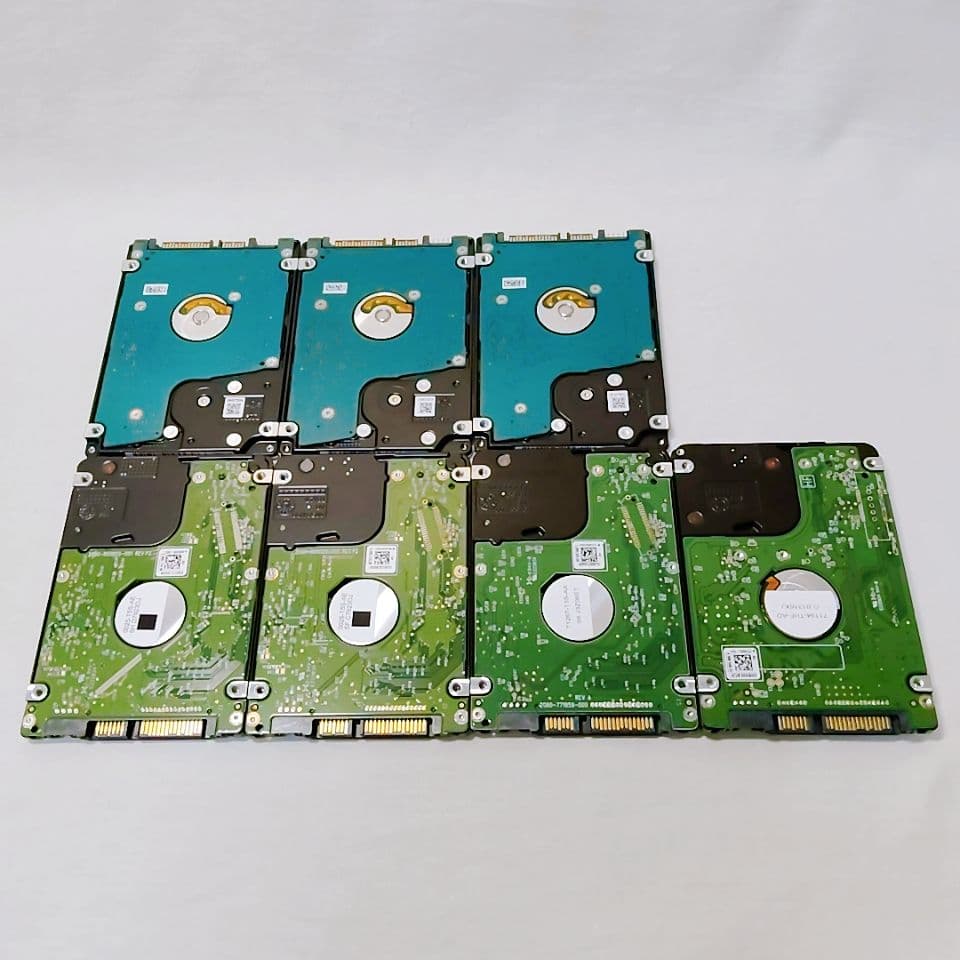 2.5インチ内蔵型HDD 500GB×6個 640GB×1個　正常動作品