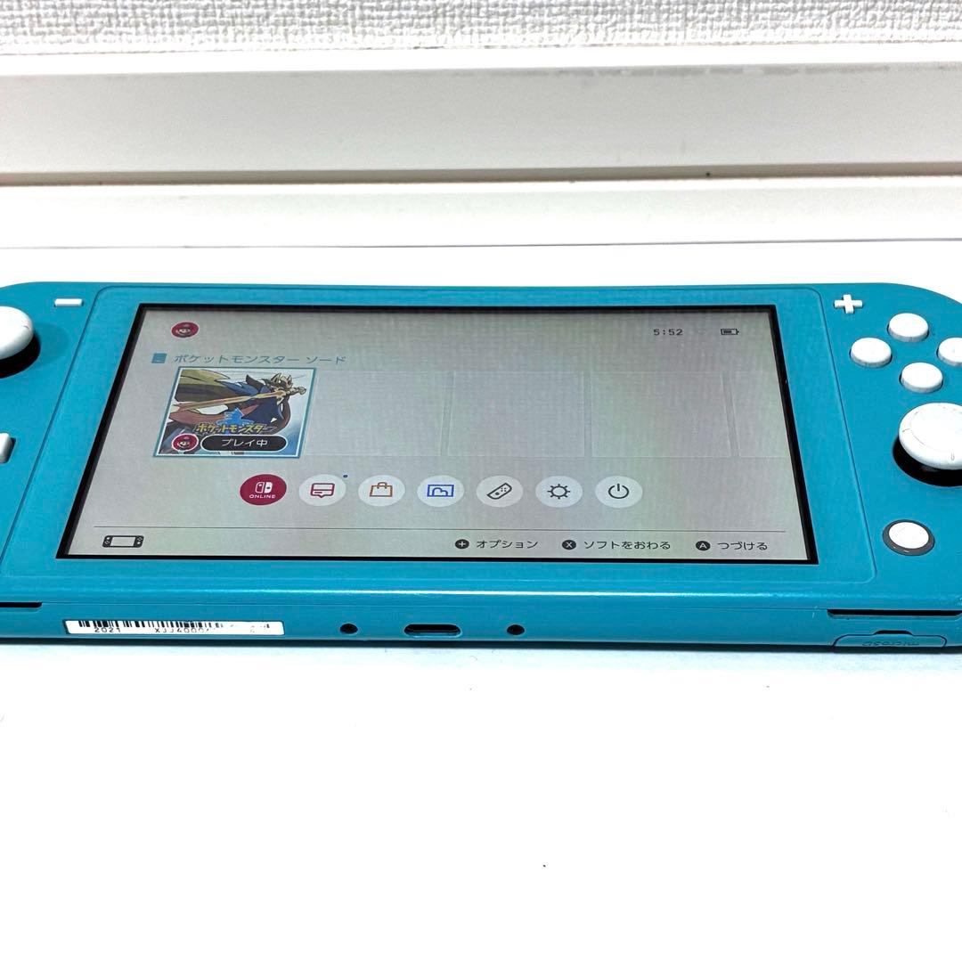 【動作品】Nintendo Switch Lite ターコイズ フィルム付き