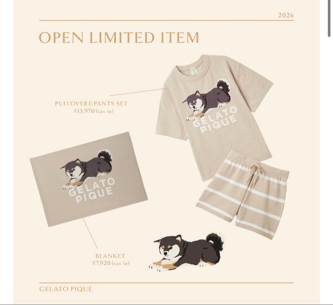 【上野店限定！値下げ交渉受付中】GELATO PIQUE 柴犬ルームウェアセット