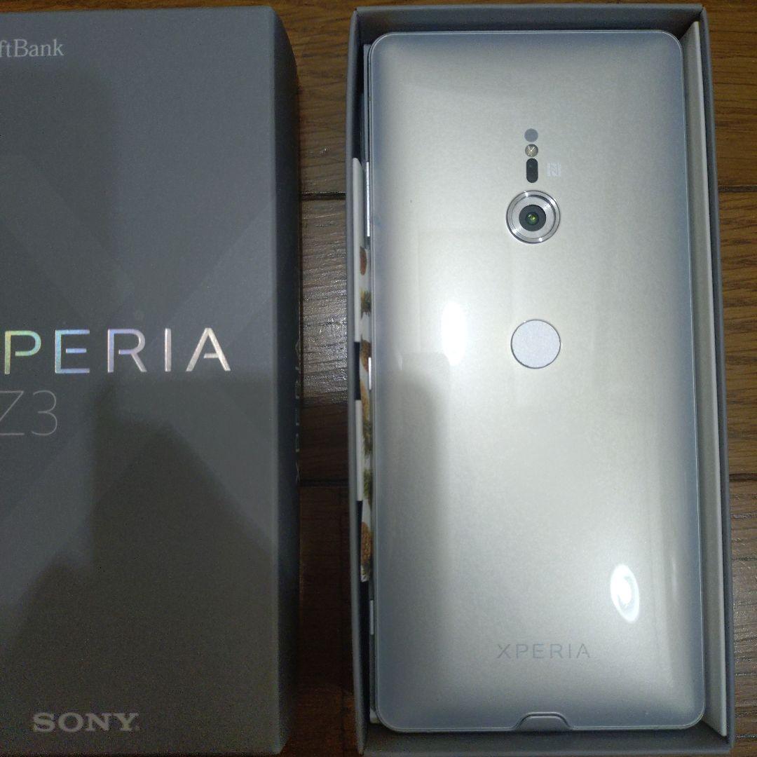 SONY Xperia XZ3 SIMフリー ホワイトシルバー　箱.説明書有り