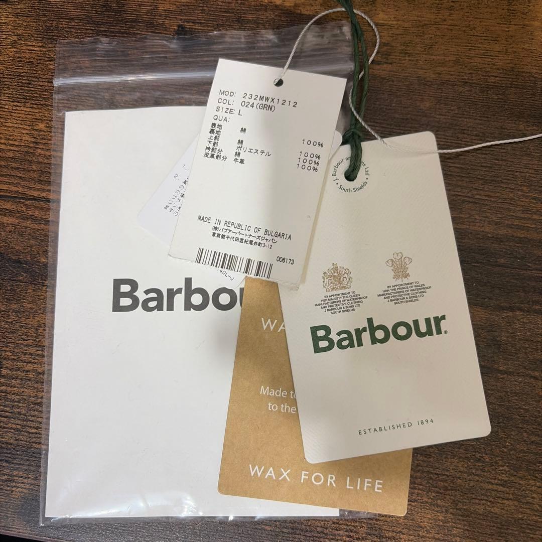 美品23AW Barbourオイルドジャケット セージグリーン スペイ Lサイズ