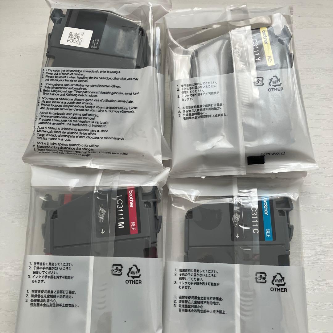 Brotherの純正インクカートリッジLC3111-4PK7個セット