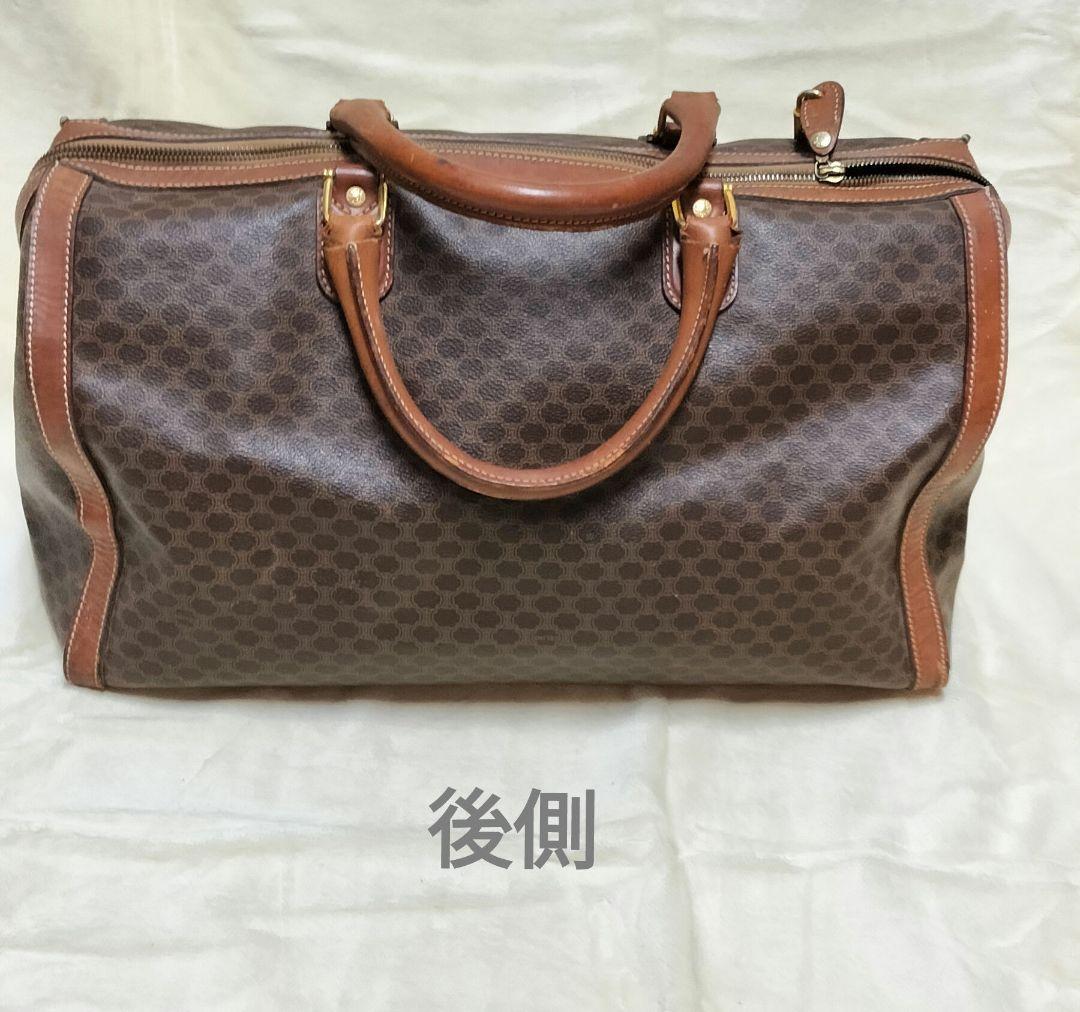 お値下 【ヴィンテージ】希少品 セリーヌ マカダム柄 ボストンバッグ ジャンク品