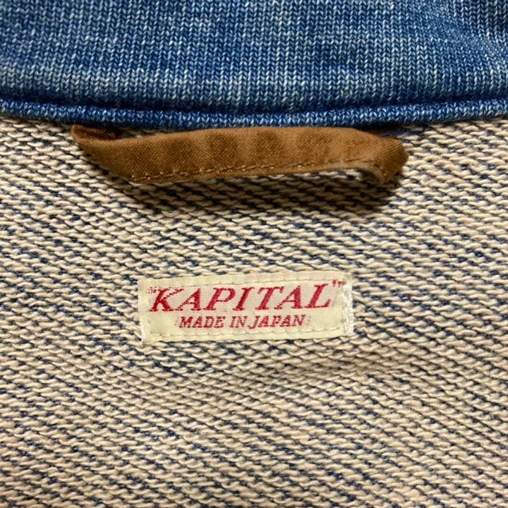 KAPITAL キャピタル 裏毛 ファームジャケット インディゴ ネイビー S