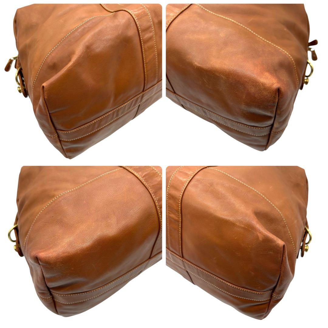 良品 Vintage COACH ボストンバッグ 2way ドイツホック 大容量