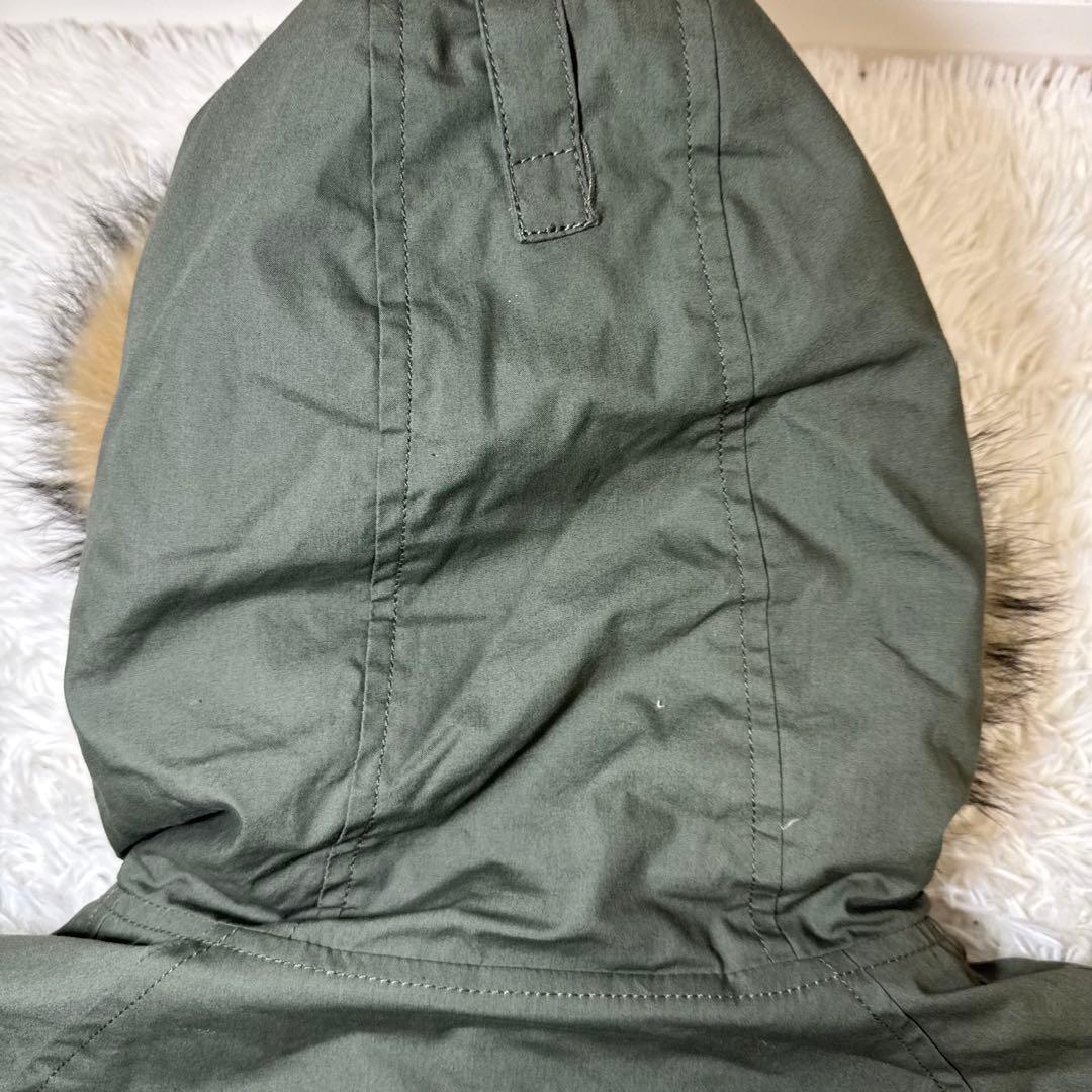 ☆HUF N-3B フィッシュテールジャケット オリーブ L ファー付き☆