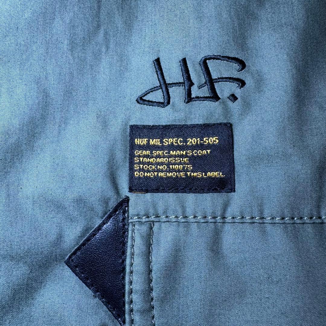 ☆HUF N-3B フィッシュテールジャケット オリーブ L ファー付き☆