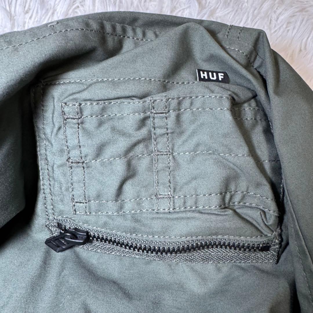 ☆HUF N-3B フィッシュテールジャケット オリーブ L ファー付き☆
