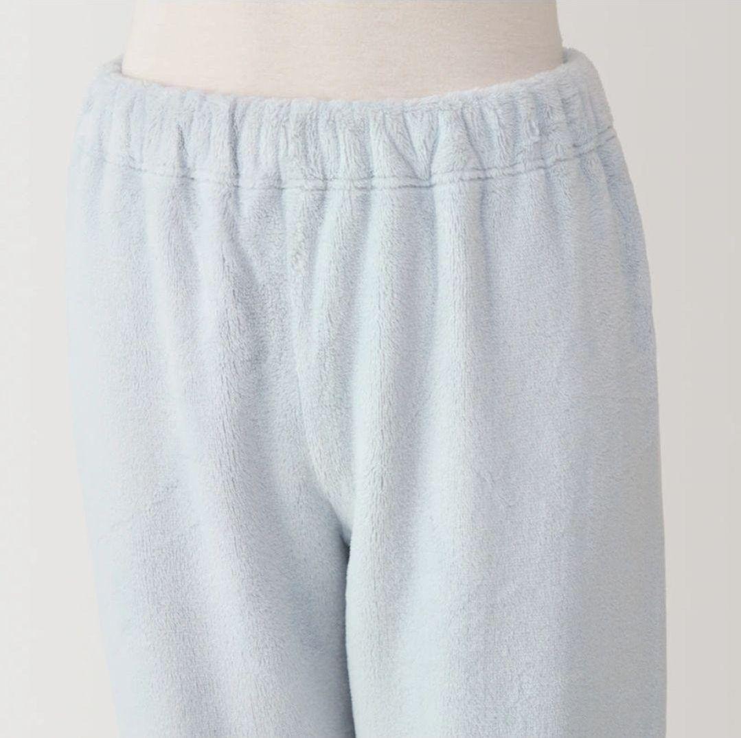 無印良品 着る毛布パジャマ ブルー M MUJI 静電気が起きにくい 婦人
