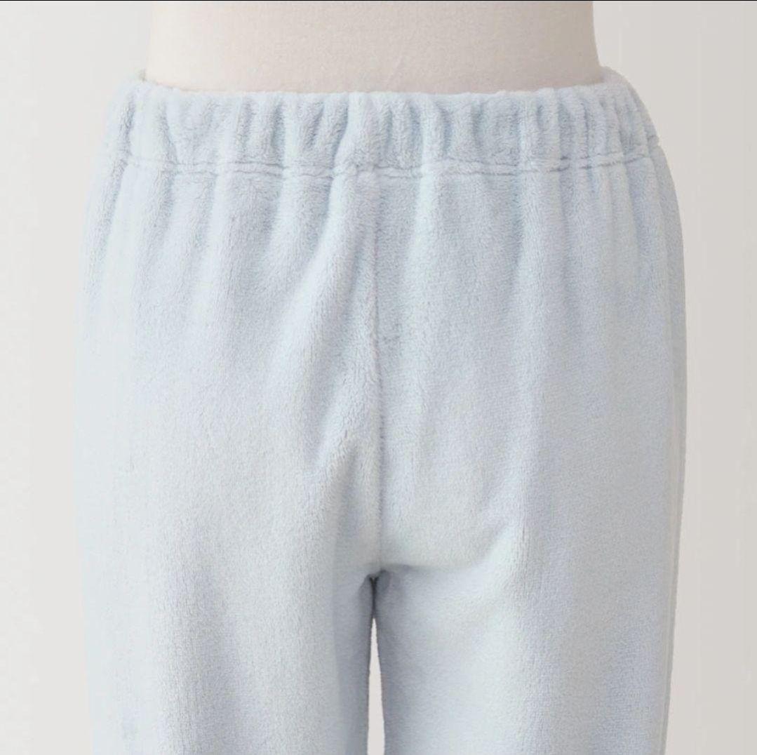 無印良品 着る毛布パジャマ ブルー M MUJI 静電気が起きにくい 婦人