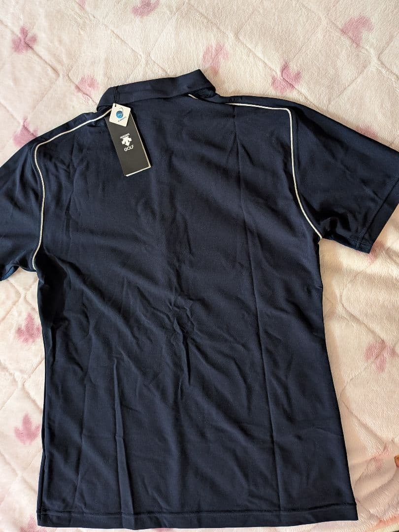 DESCENTE GOLF ネイビー ポロシャツ Lサイズ