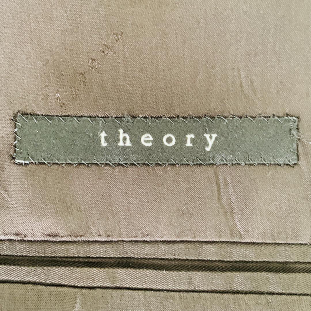美品 theory セットアップスーツ ネイビー ウール混 Lサイズ