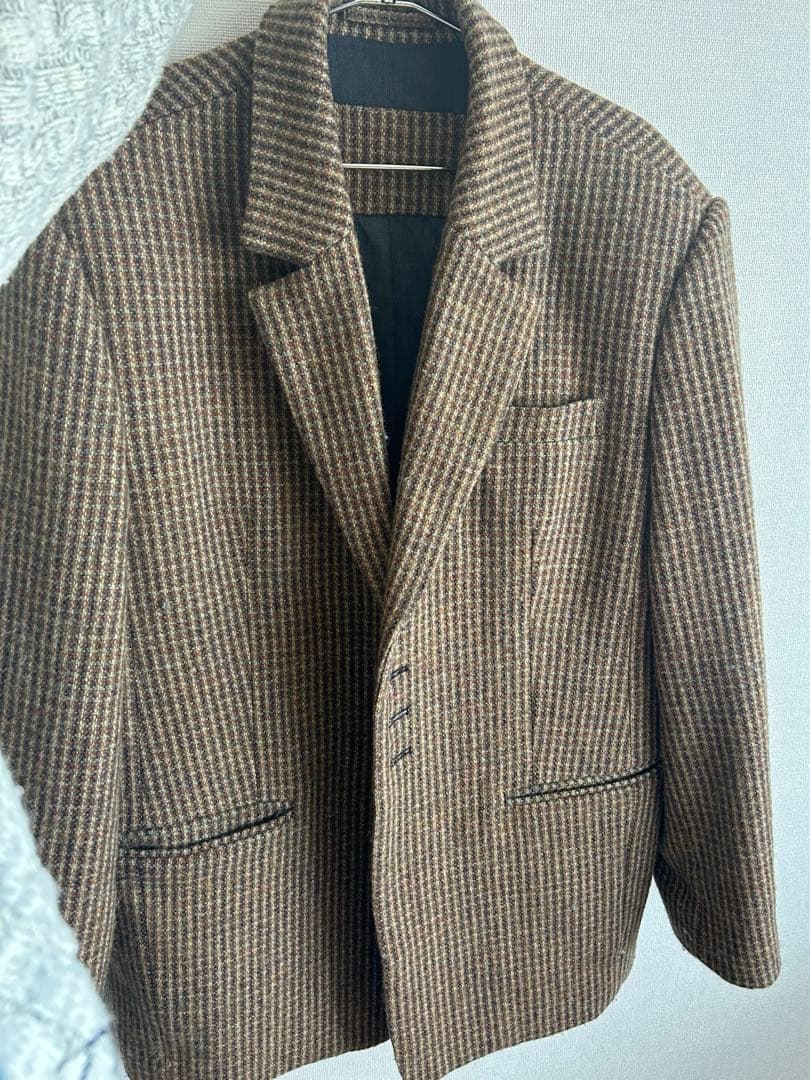 最終値下げtodayful Wool100% Check jacket［完売品］