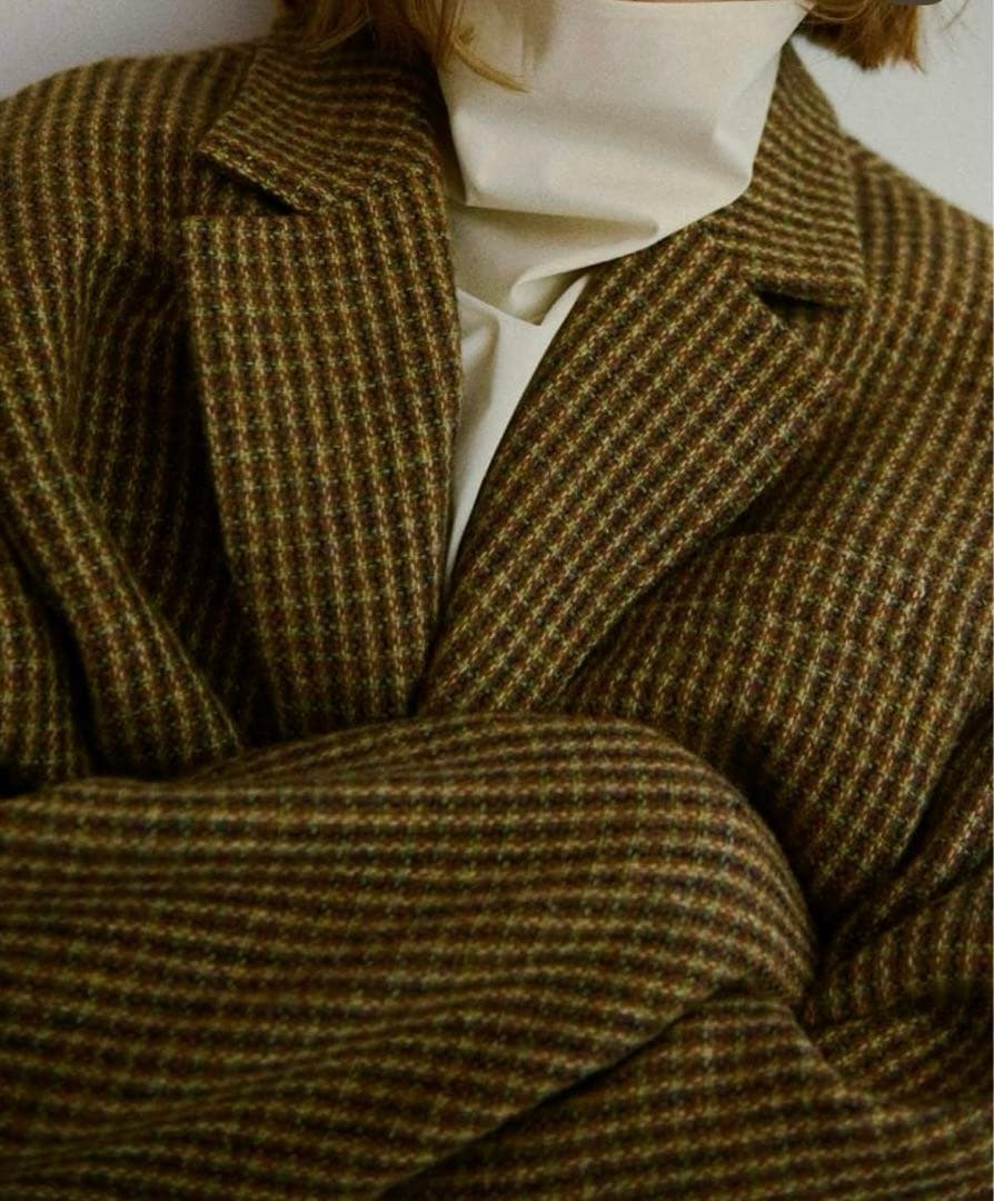 最終値下げtodayful Wool100% Check jacket［完売品］