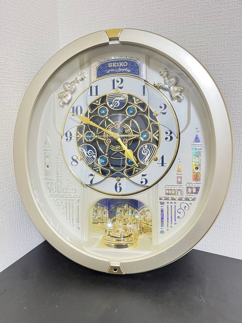SEIKO RE579S Wave Symphony からくり時計 掛時計