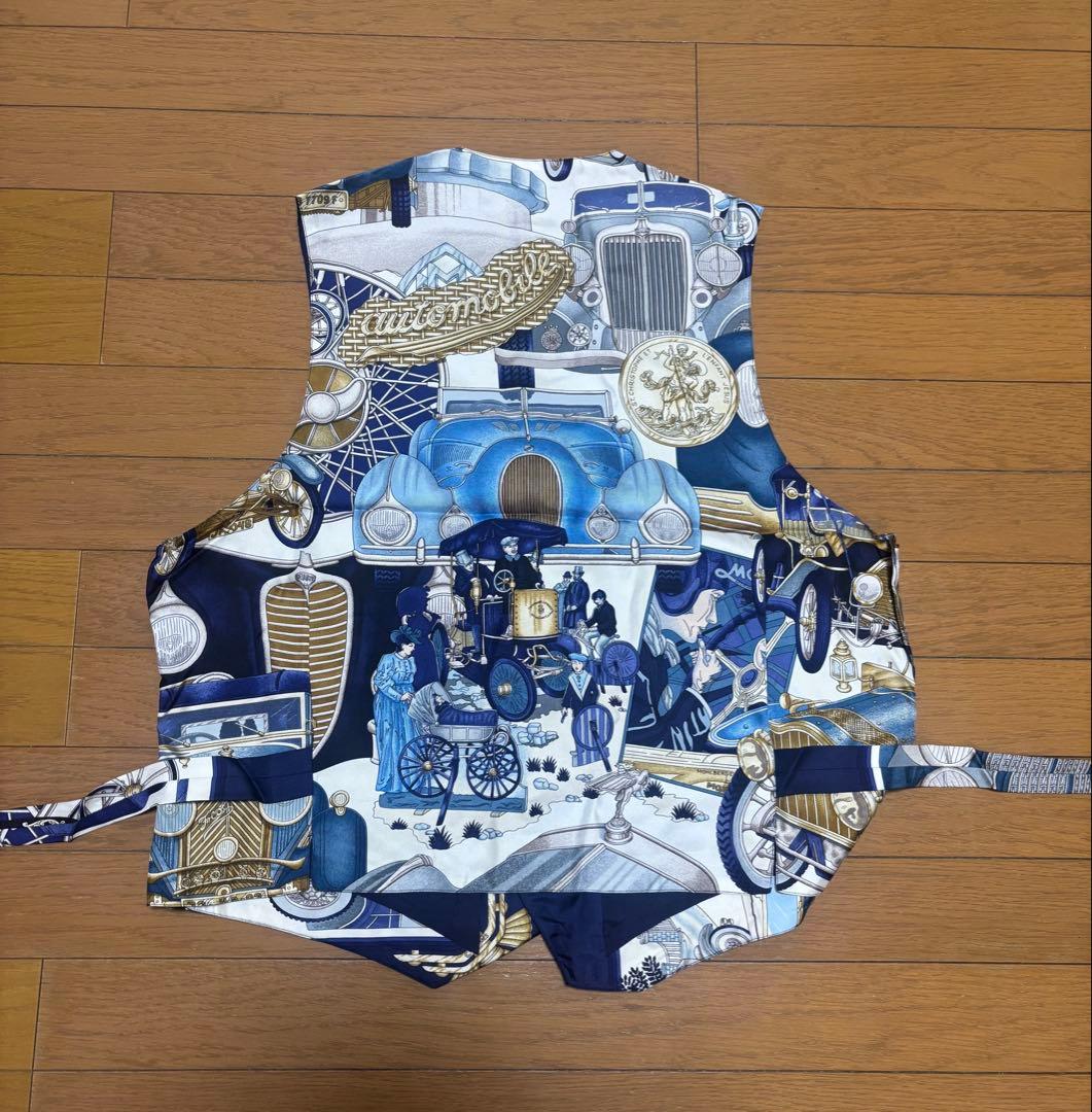 ヴィンテージ　エルメス HERMES ベスト ジレ シルク