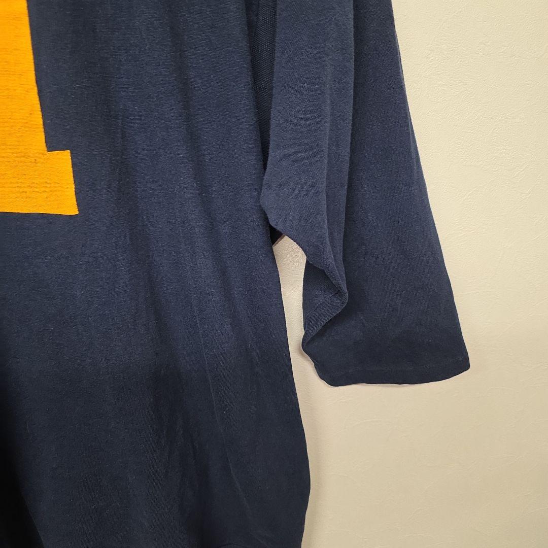 80s USA製　トリコタグ　チャンピオン　フットボールTEE　ミシガン　XL