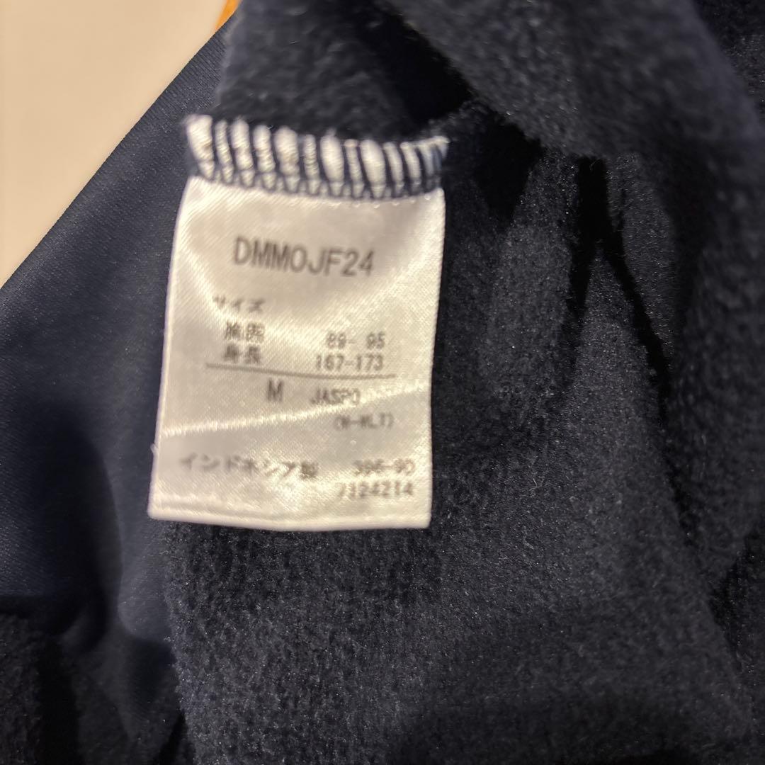 極美品 DESCENTE ネイビー 裏起毛ジャージ上下セットアップ M