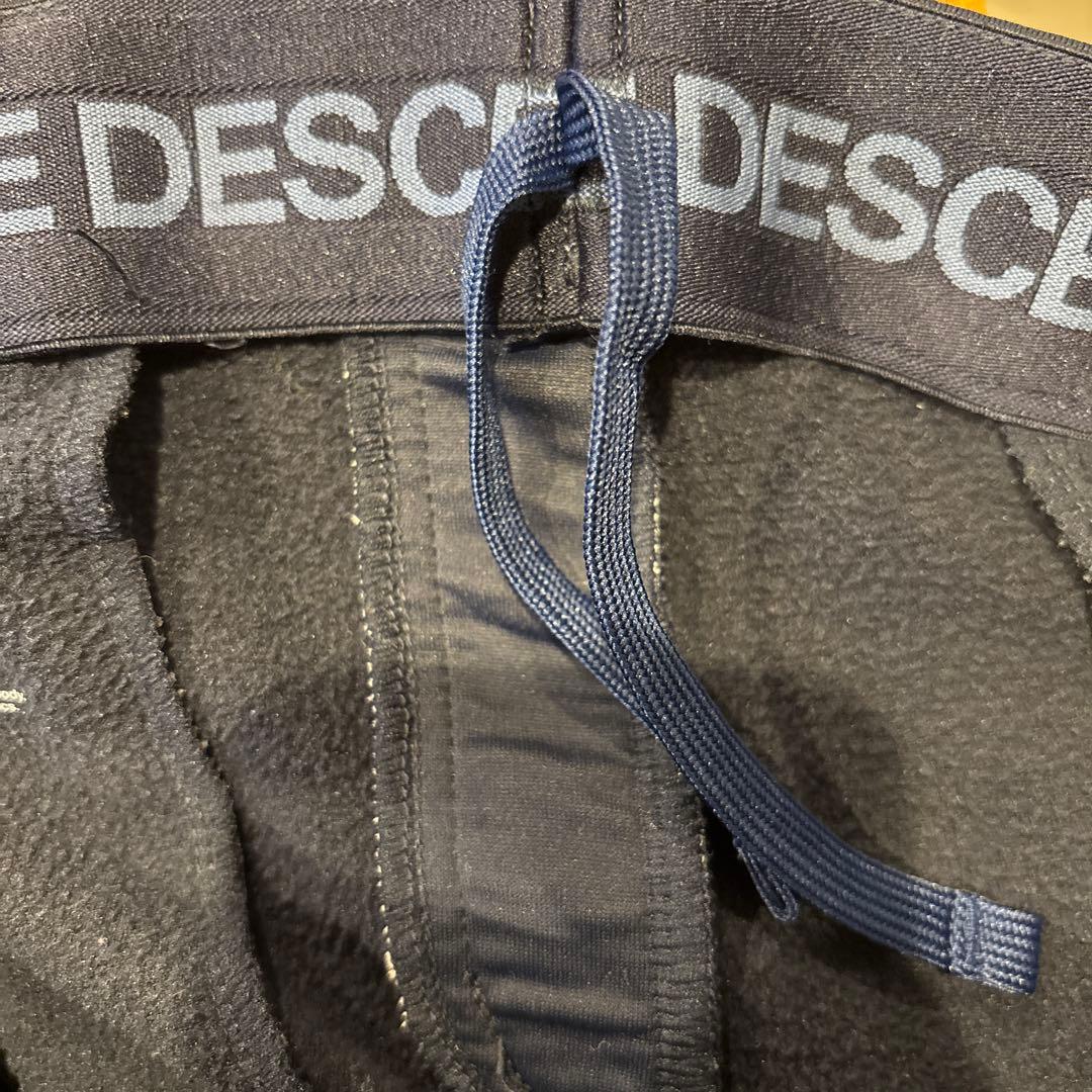 極美品 DESCENTE ネイビー 裏起毛ジャージ上下セットアップ M