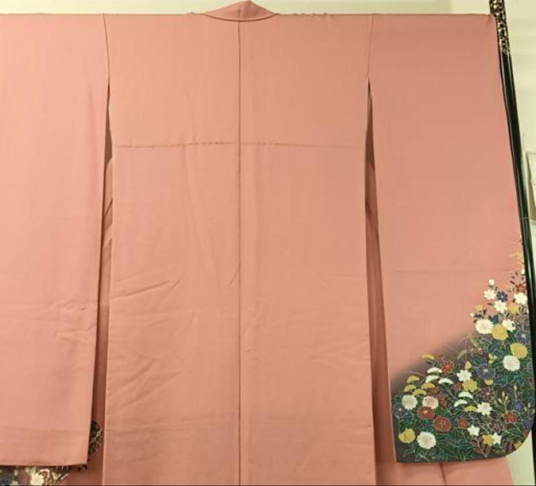 振袖フルセット6点サイズM〜Ｌ花毬文　暈し染め　金彩　正絹