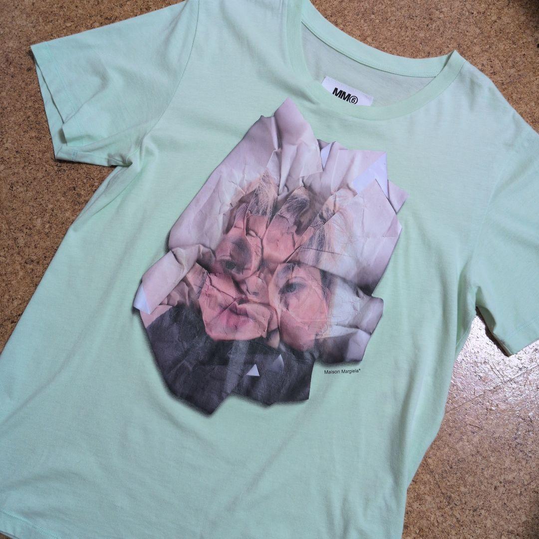 [新品]MM6 Maison Margiela ライトグリーン Tシャツ