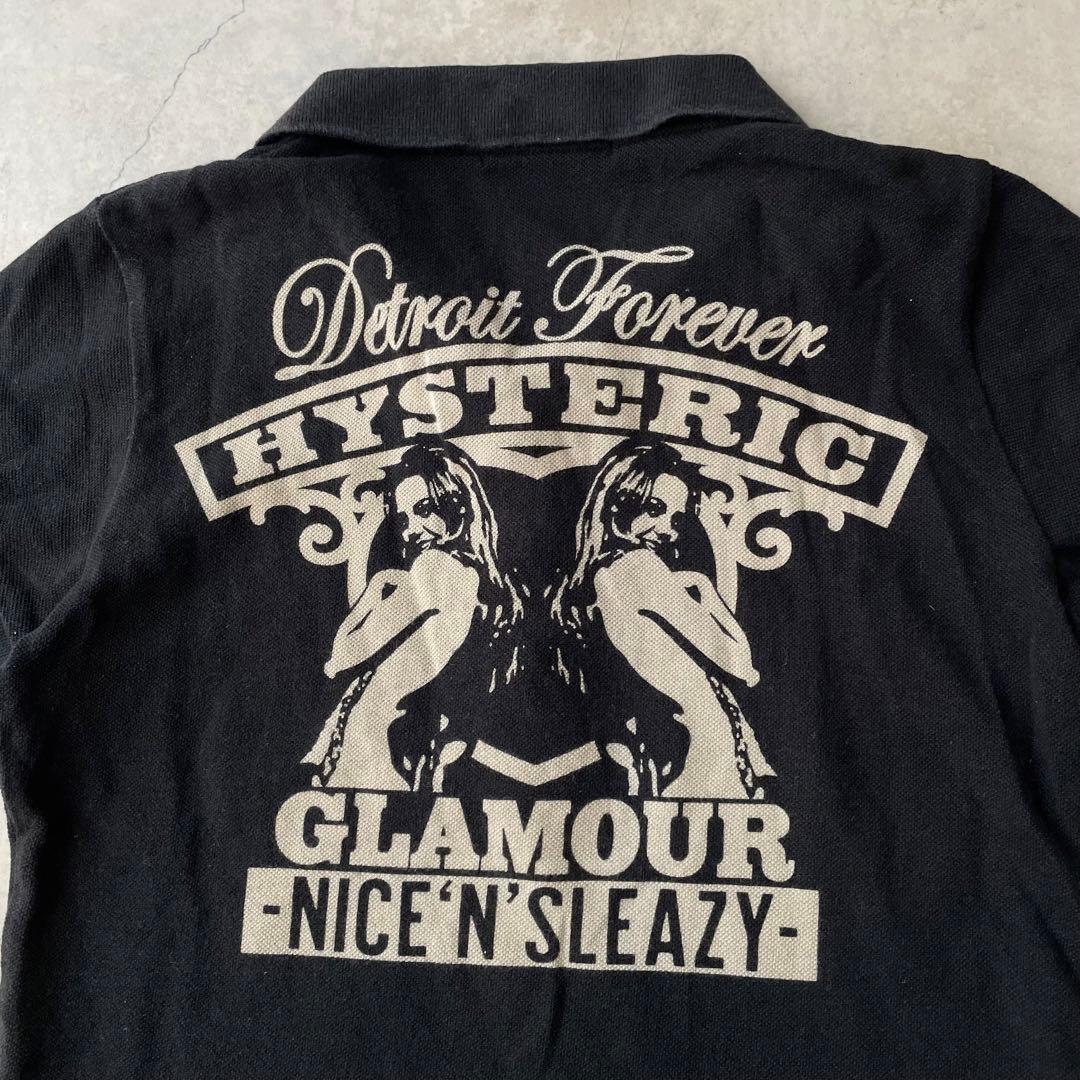HYSTERIC GLAMOUR ポロシャツ ヒスガール 黒