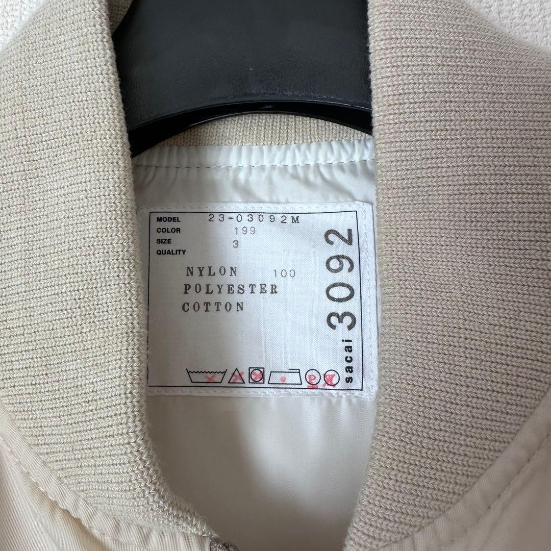 sacai NYLON TWILL BLOUSON MA-1 定番 ボンバー