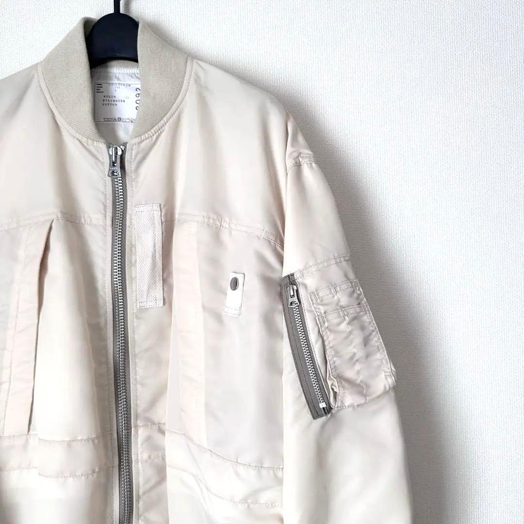 sacai NYLON TWILL BLOUSON MA-1 定番 ボンバー