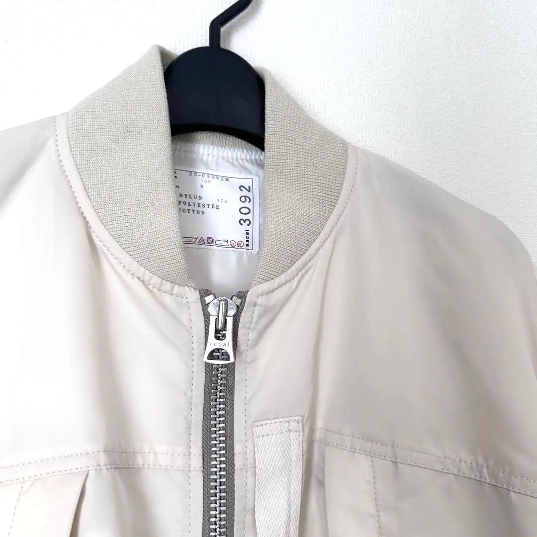 sacai NYLON TWILL BLOUSON MA-1 定番 ボンバー