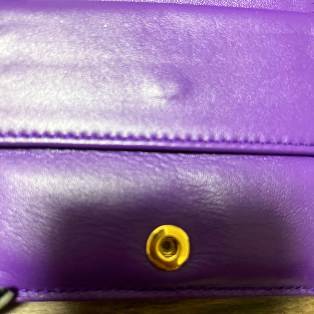 VERSACE パープル 二つ折り財布