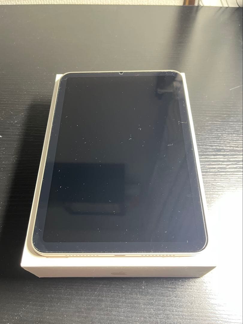 iPad mini 第6世代 箱付き(64GB) スターライト 保護フィルム付