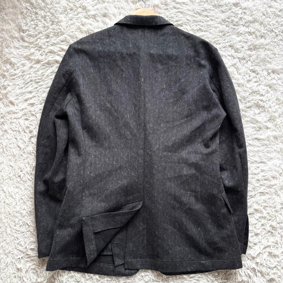 極美品　HIDEAWAYS NICOLE ニット　テーラードジャケット　麻　L