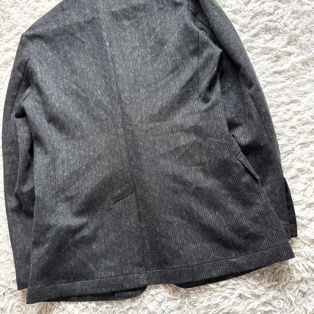 極美品　HIDEAWAYS NICOLE ニット　テーラードジャケット　麻　L
