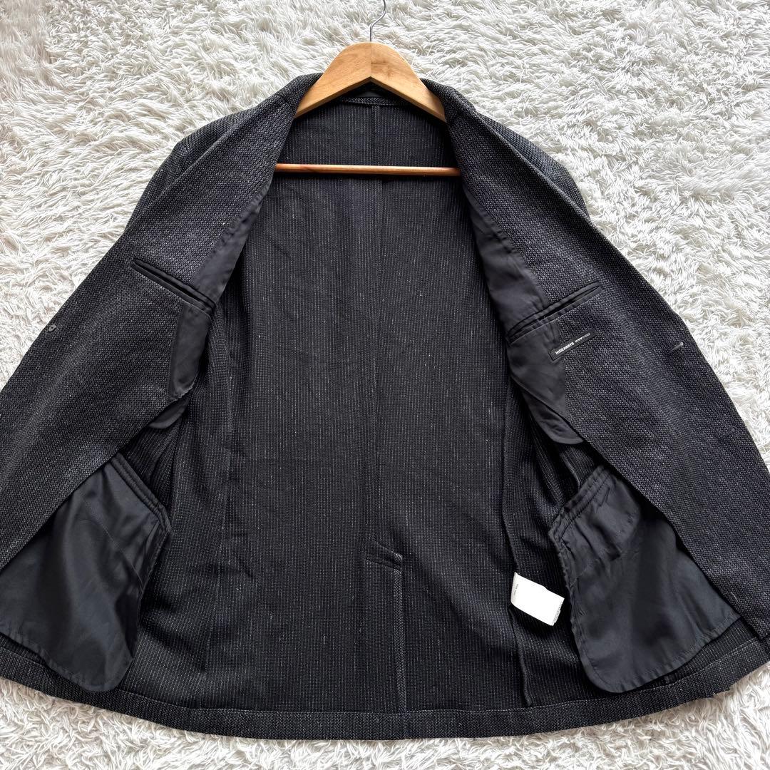極美品　HIDEAWAYS NICOLE ニット　テーラードジャケット　麻　L