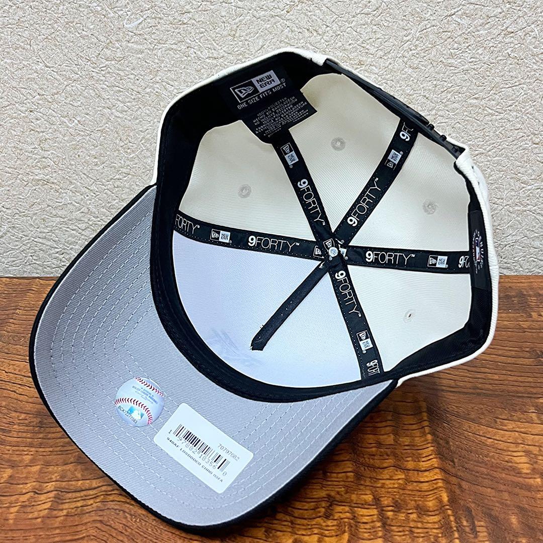 【海外限定】　ニューエラ　ドジャース 9FORTY 逆ロゴ 黒 キャップ　帽子