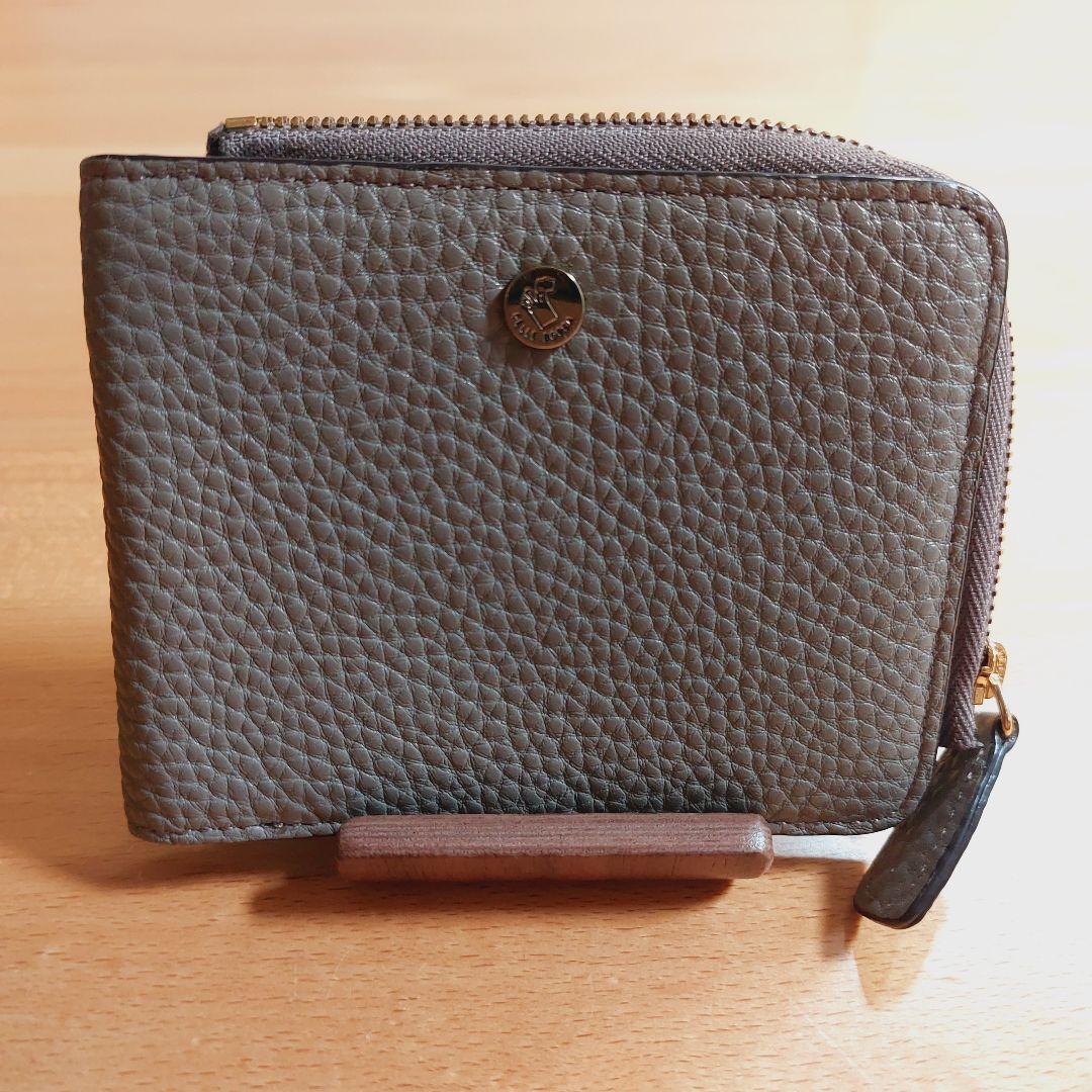PELLE BORSA 折り財布 レザー ファスナー コンパクト ウォレット