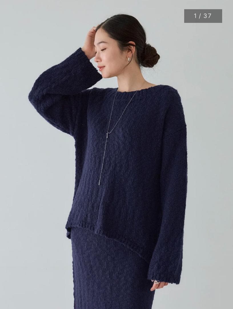 crewre クルーレ ニットセットアップ ネイビー サイズ3