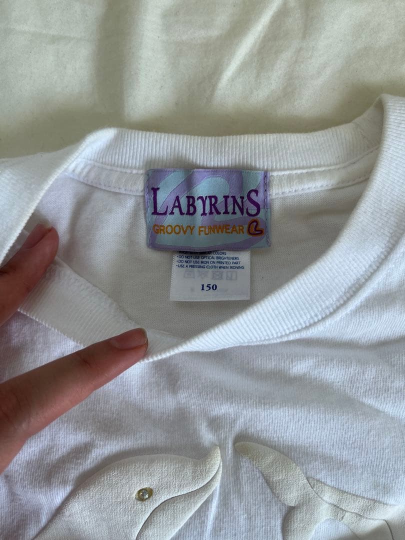 labyrins shury イルカ 白 Tシャツ