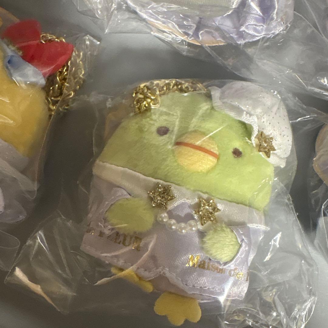 すみっコぐらし　メゾンドフルール　てのりぬいぐるみ　バッグチャーム