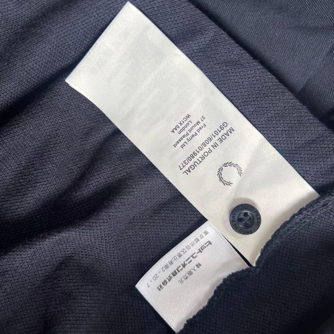 FRED PERRY フレッドペリー ポロシャツ　フリル　レディース　鹿の子　紺