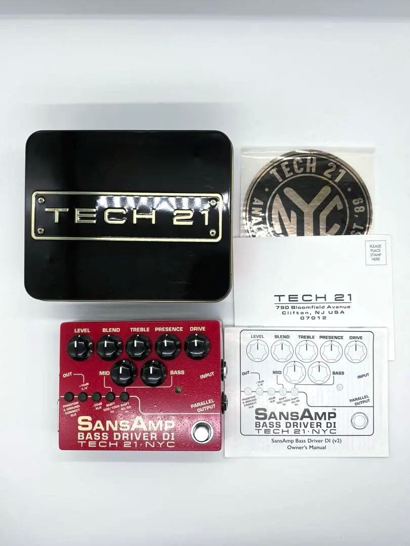 SansAmp BASS D DI 未使用　限定色　赤