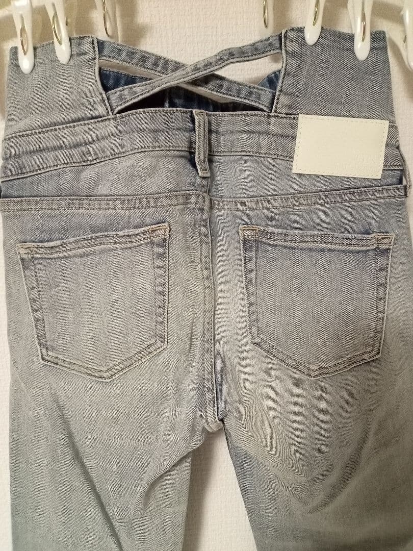 GYDA NEWハイウエストBACKクロスフレアパンツ