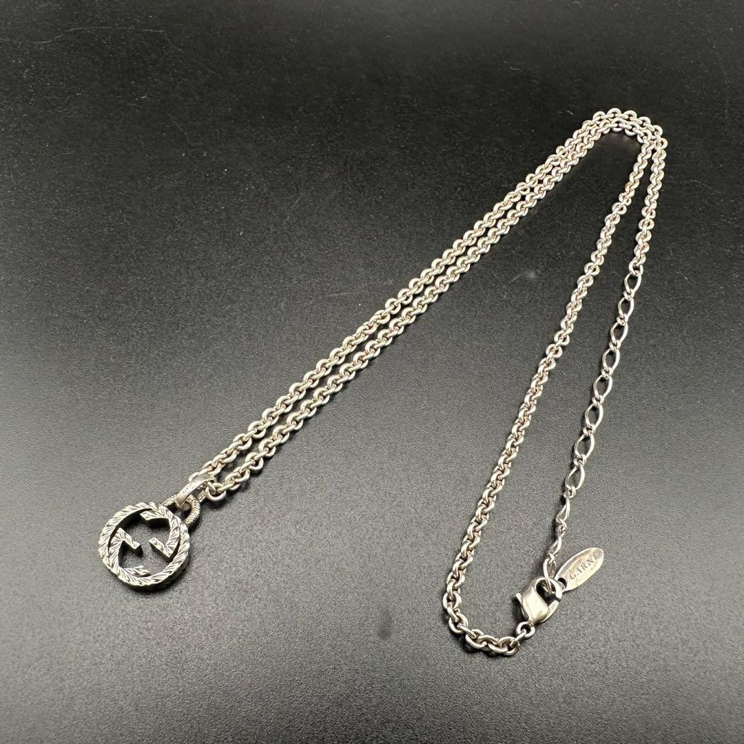 美品✨　GUCCI　グッチ　ネックレス　アラベスク　インターロッキング　1686