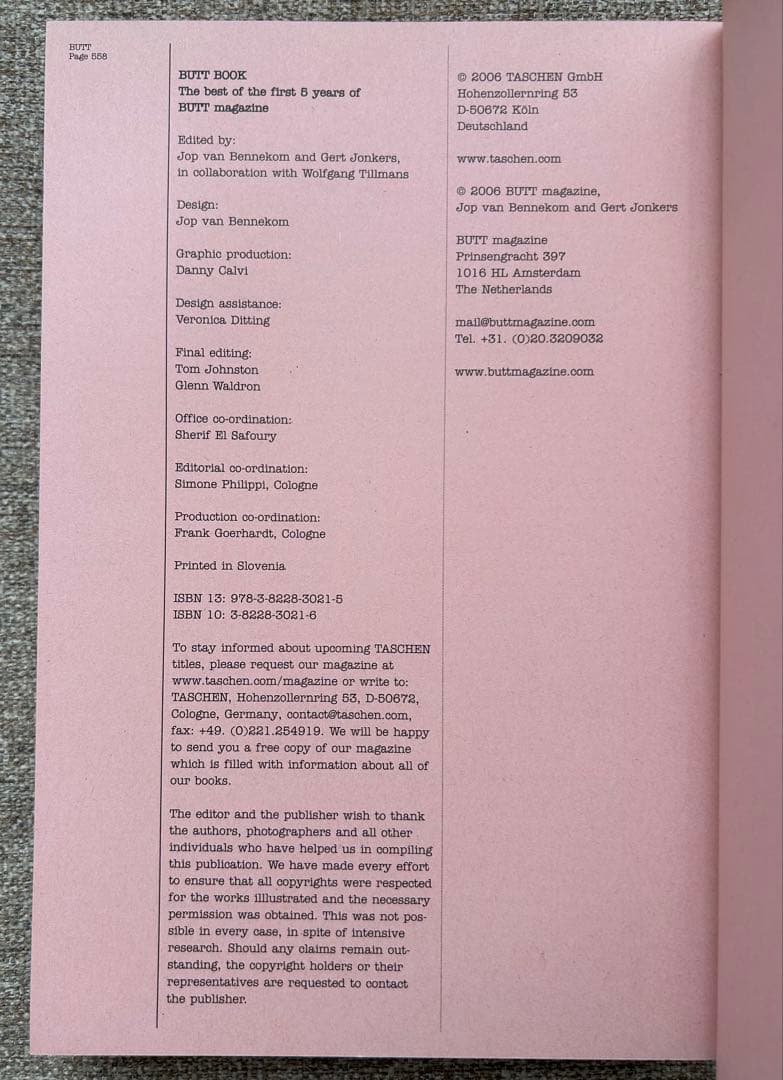 洋書 BUTT BOOK TASCHEN