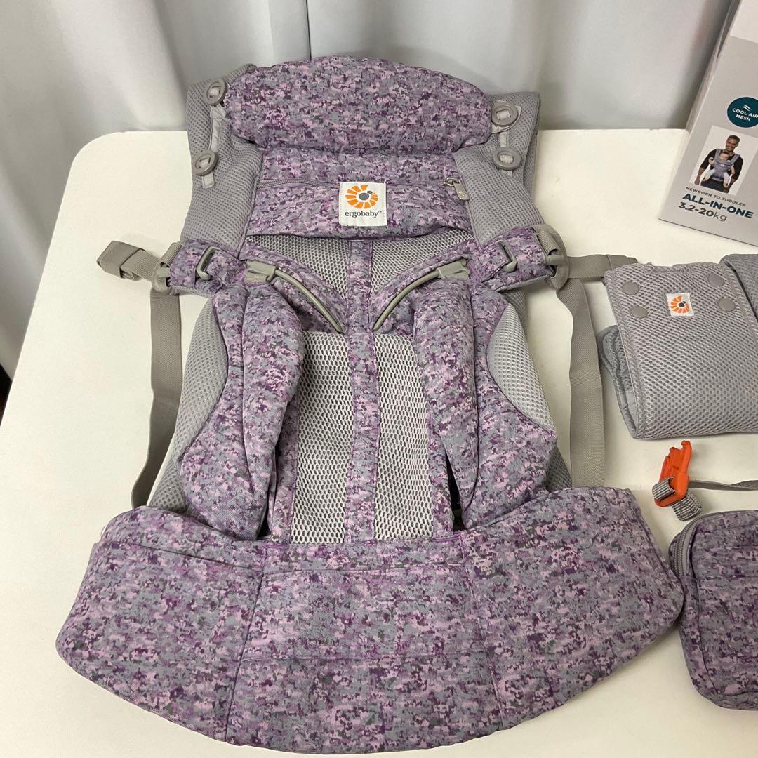 ☆美品☆エルゴベビー☆オムニ 360 クールエア メッシュ ピンクデジカモ