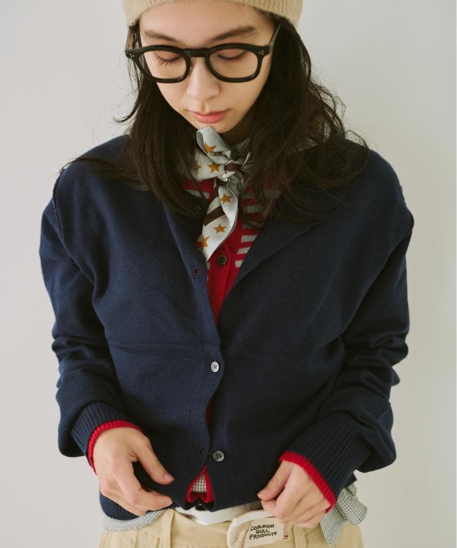 新品 common gull products. 2つで1つのカーディガン、芽心