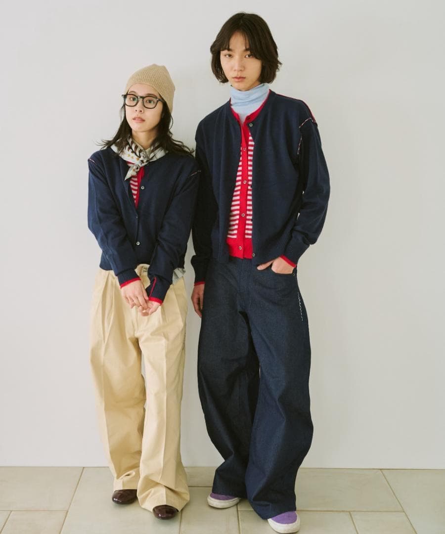 新品 common gull products. 2つで1つのカーディガン、芽心