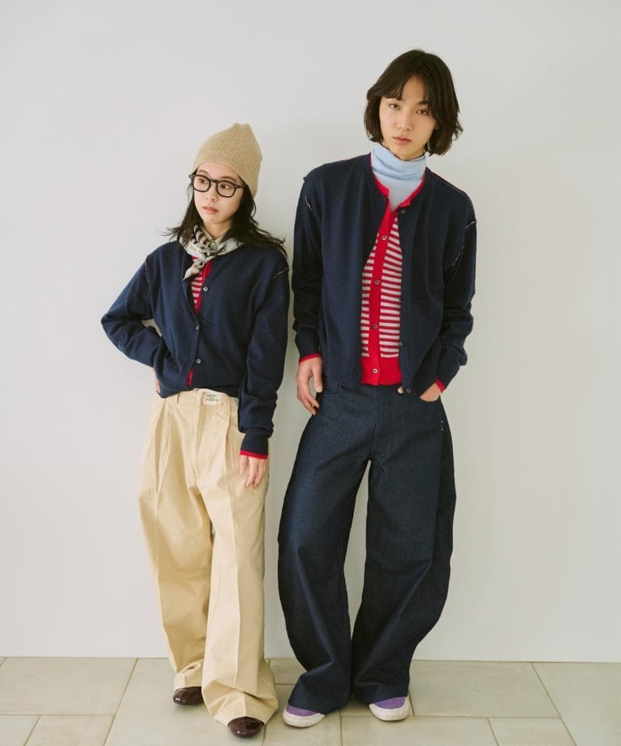 新品 common gull products. 2つで1つのカーディガン、芽心
