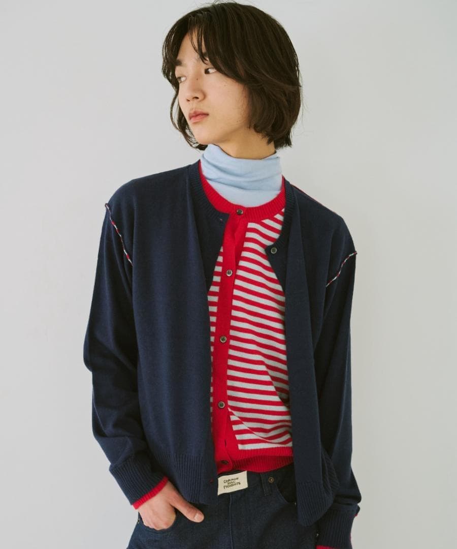 新品 common gull products. 2つで1つのカーディガン、芽心
